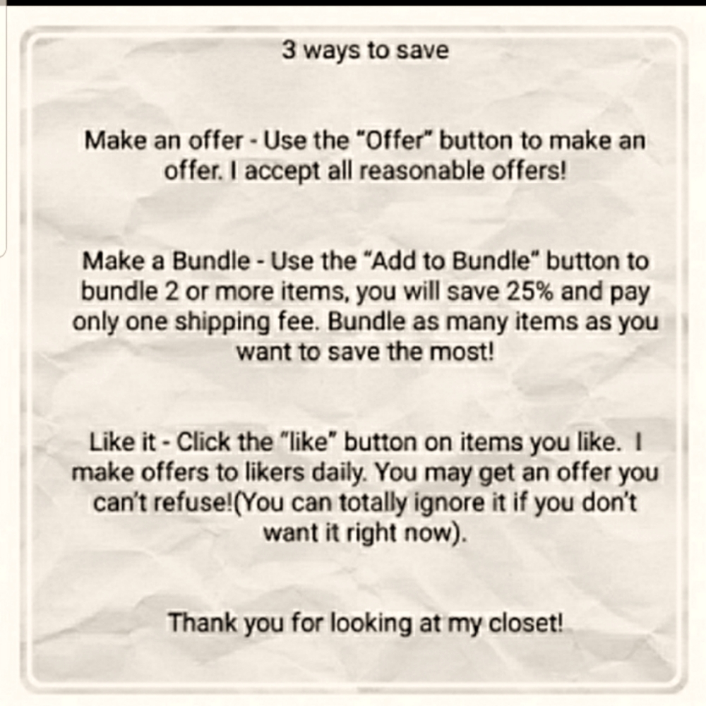 Tip/Offer Guidance & Info on Fees